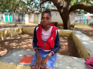 Fatima Fullah has continued her education while pregnant. Photograph: Mark Johnson